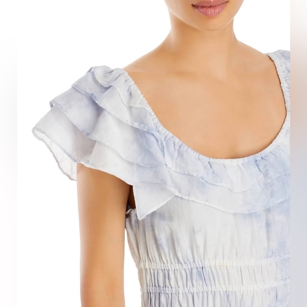 Large  LoveShakeFancy Silk Blend Ruffle Dress - Picture 3 of 7
